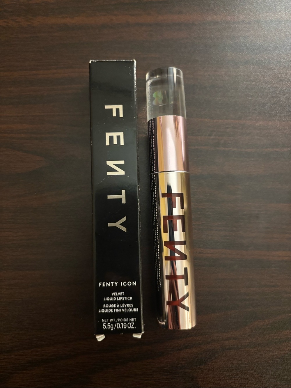 NIB Fenty Icon Velvet Liquid Lipstick - Fiyaproof (Maple Red) - size 5.5g - Picture 6 of 7